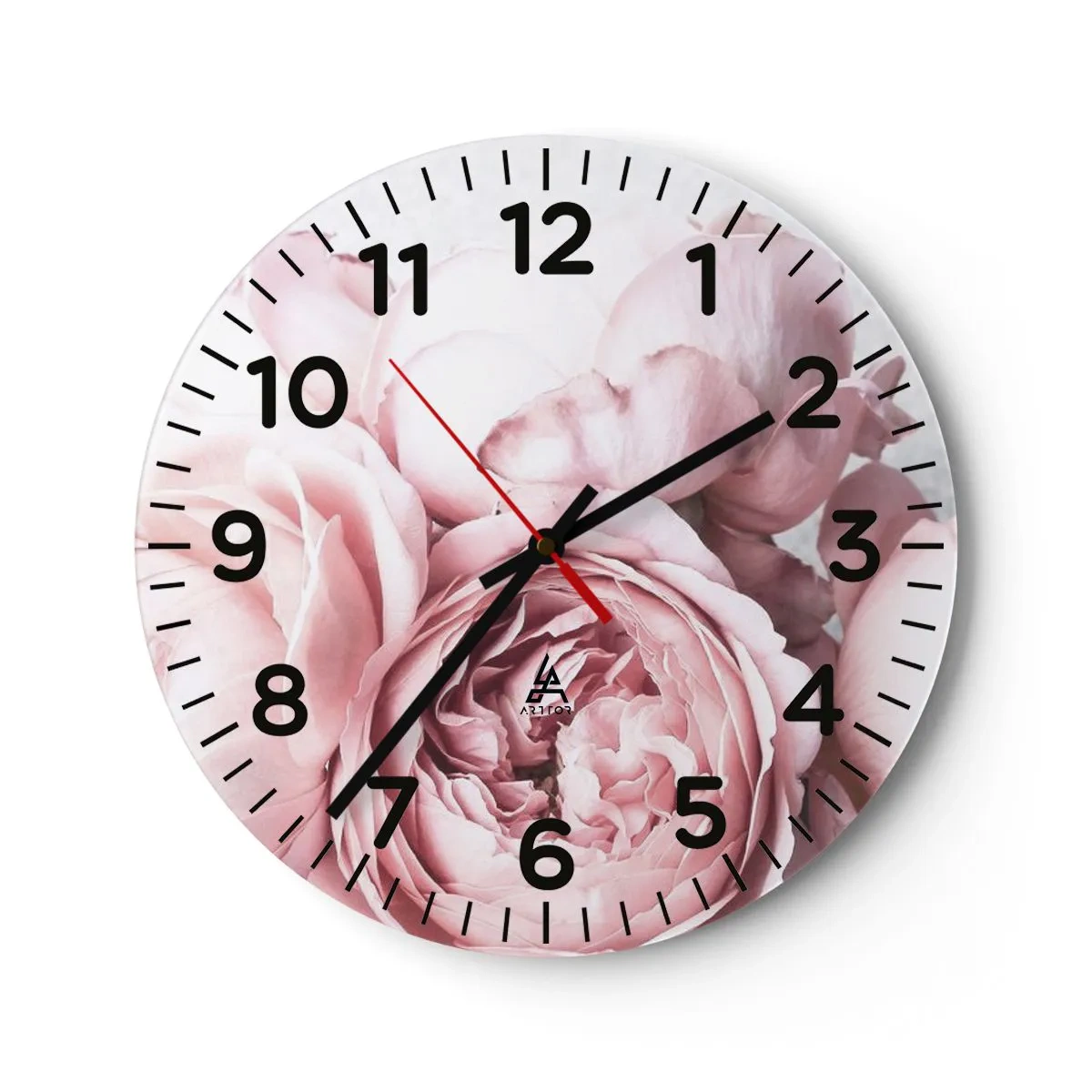 Horloge murale - Pendule murale - Pour les romantiques - 40x40 cm