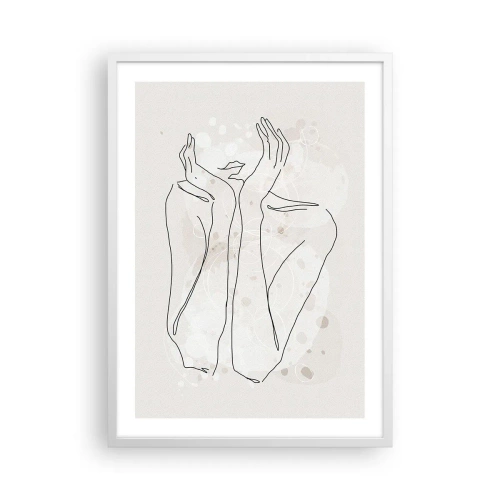 Affiche dans un cadre blanc - Poster - Instant de rêve - 50x70 cm