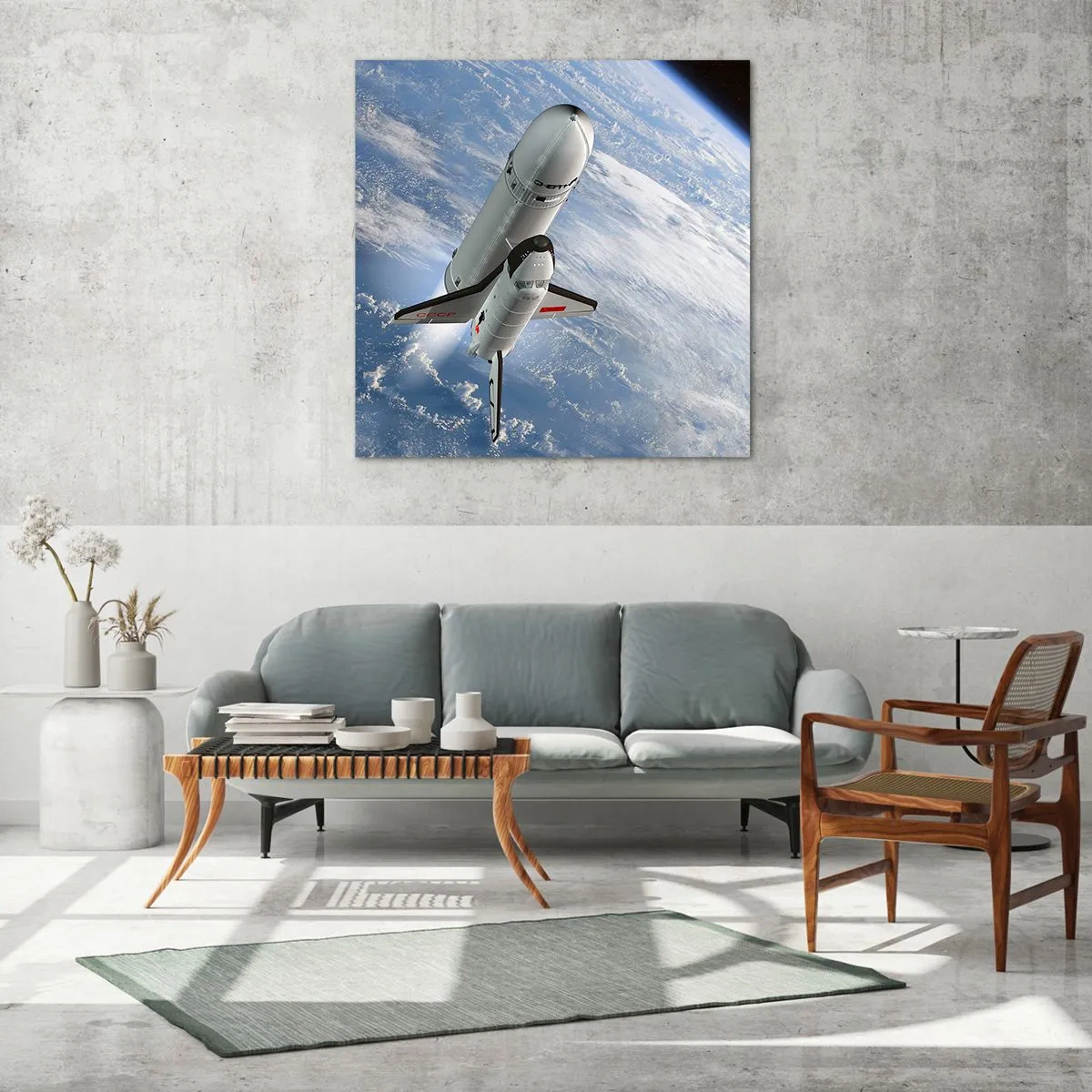 Impression sur verre - Image sur verre - Ascension cosmique - 40x40 cm