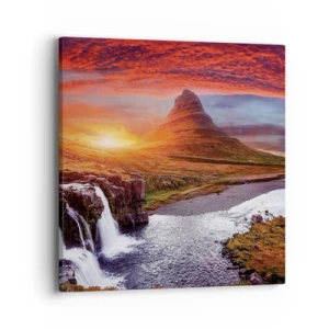 Impression sur toile - Image sur toile - Vue de la terre du milieu - 40x40 cm