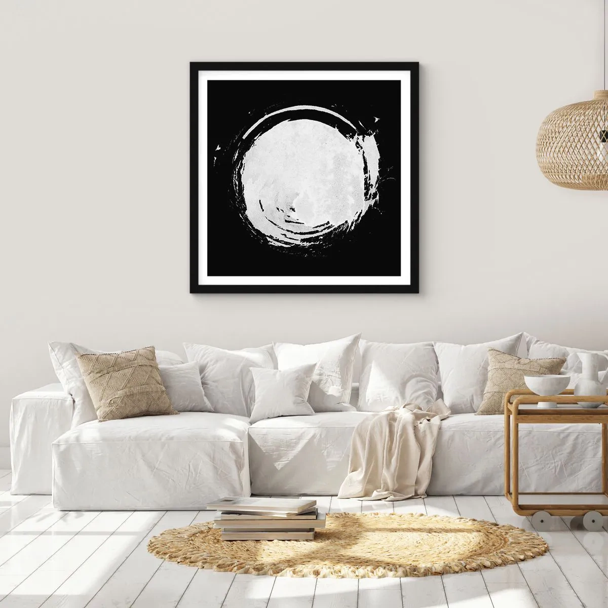 Affiche dans un cadre noir - Poster - Belle sortie - 30x30 cm