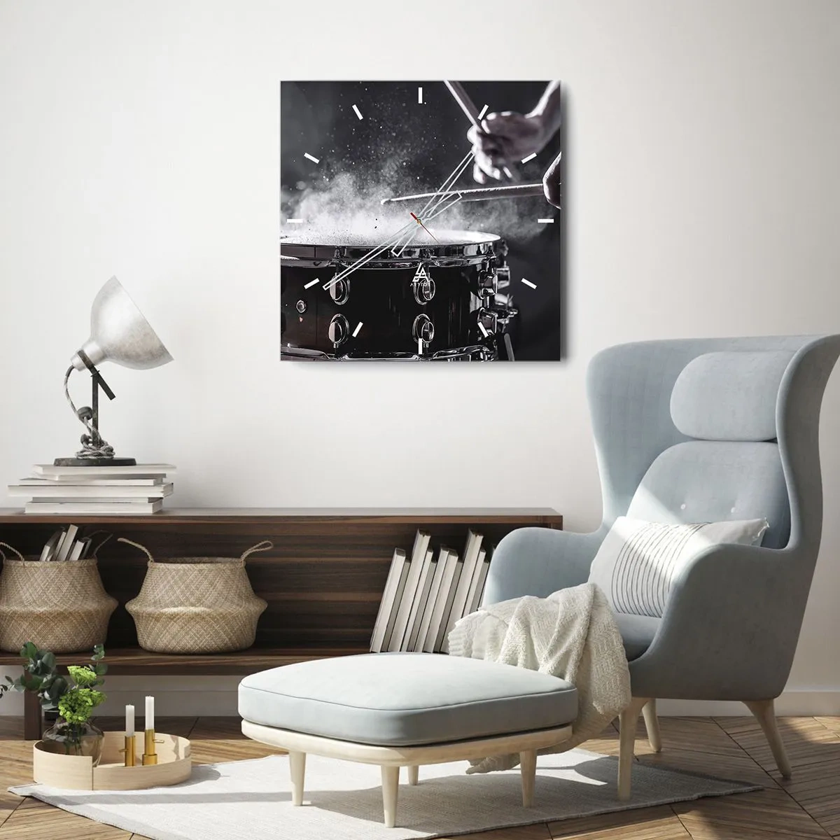 Horloge murale - Pendule murale - Tempo de la musique - 30x30 cm