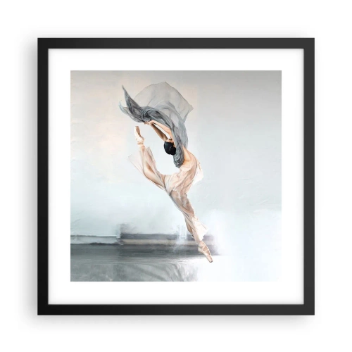 Affiche dans un cadre noir - Poster - Dans le ravissement de la danse - 40x40 cm