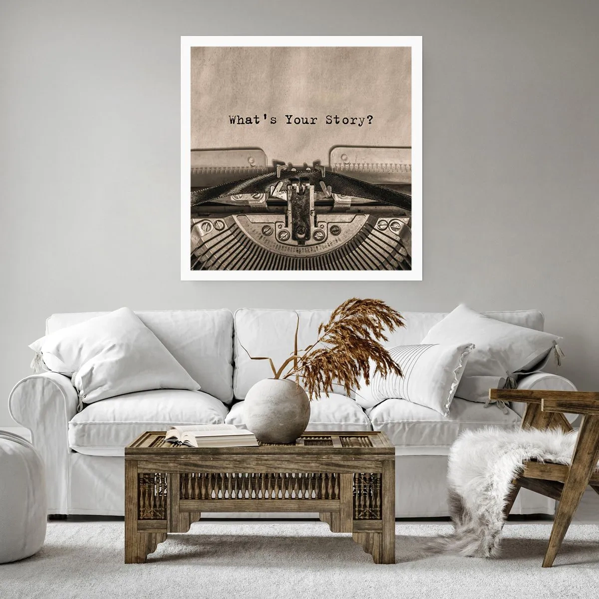 Affiche - Poster - Réponds-moi - 40x40 cm