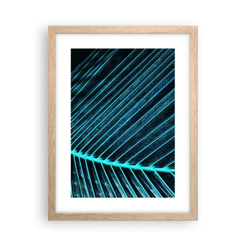 Affiche dans un chêne clair - Poster - Texture verte - 30x40 cm