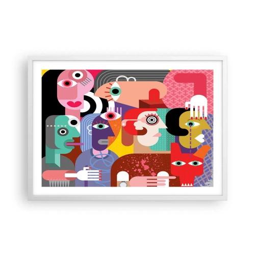 Affiche dans un cadre blanc - Poster - Nous par M. Picasso - 70x50 cm