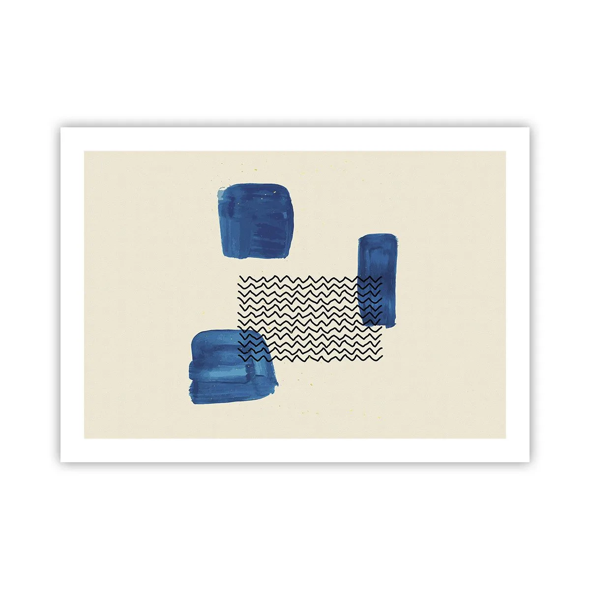 Affiche - Poster - Quatuor abstrait - 70x50 cm
