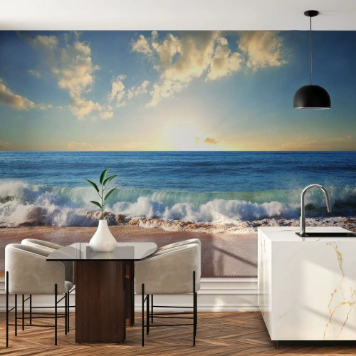 Papier Peint Photo Premium Sand - Mouvement et immobilité à la fois - Paysage, Mer, Plage - 200x140 cm