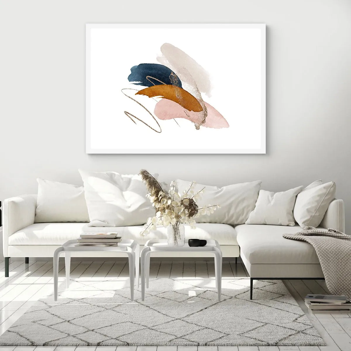 Affiche dans un cadre blanc - Poster - Composition ailée - 40x30 cm
