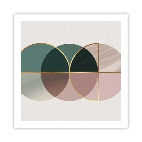 Affiche - Poster - Cercles après cercles - 60x60 cm