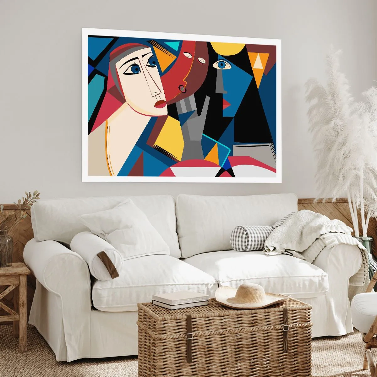 Affiche - Poster - Une conversation entre cubistes - 50x40 cm