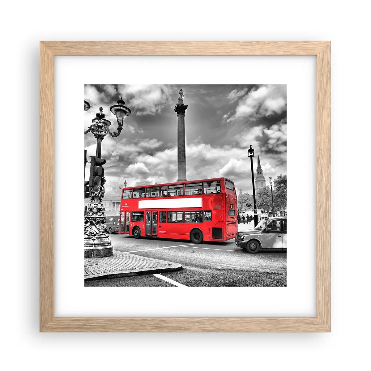 Affiche dans un chêne clair - Poster - La vraie circulation sanguine de la ville - 30x30 cm