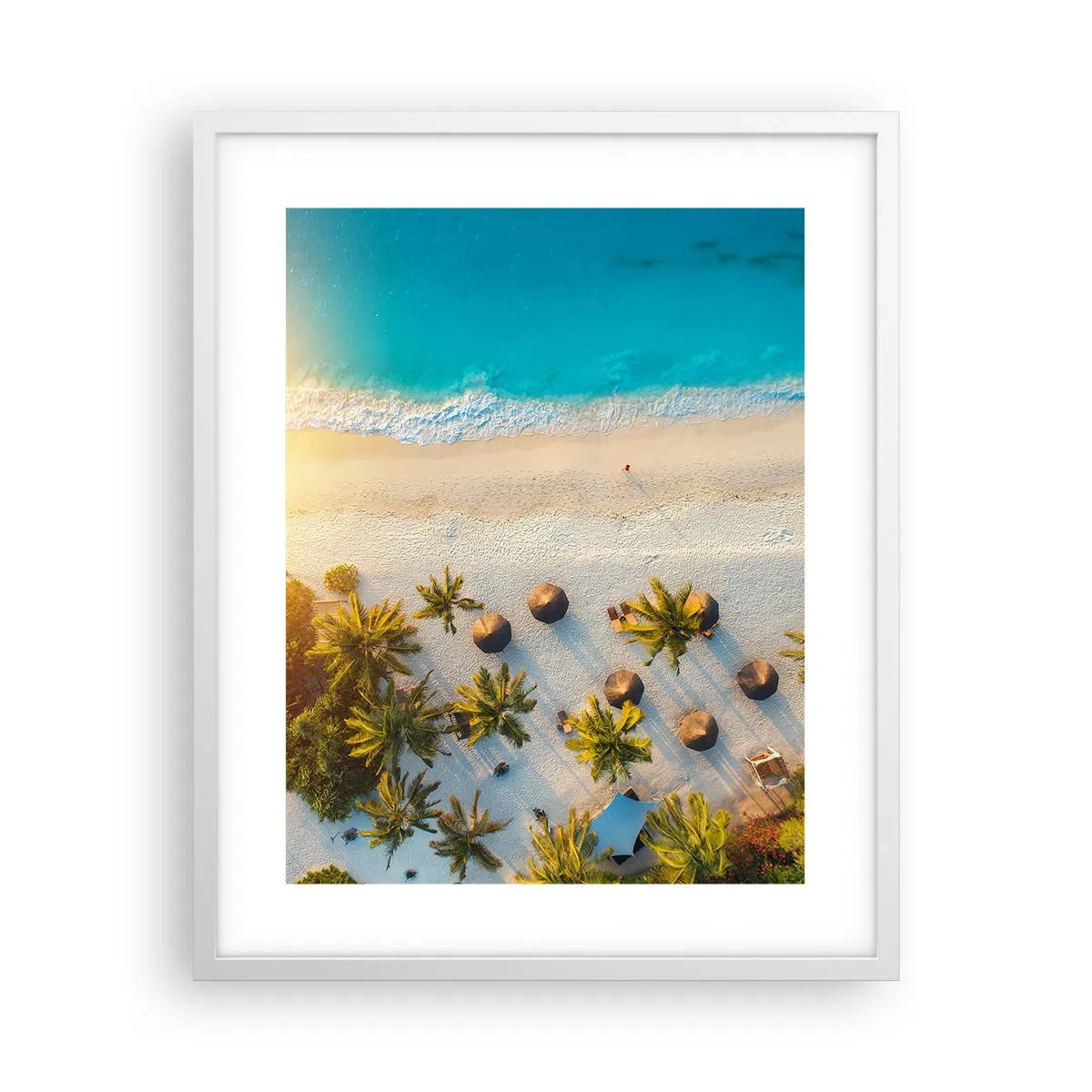 Affiche dans un cadre blanc - Poster - Bienvenue au paradis - 40x50 cm