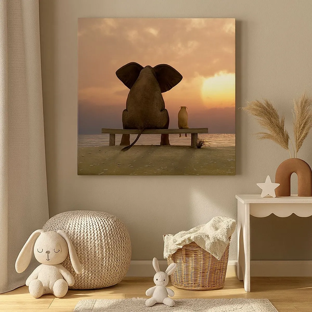 Impression sur toile - Image sur toile - C'est bon de garder le silence ensemble - 30x30 cm