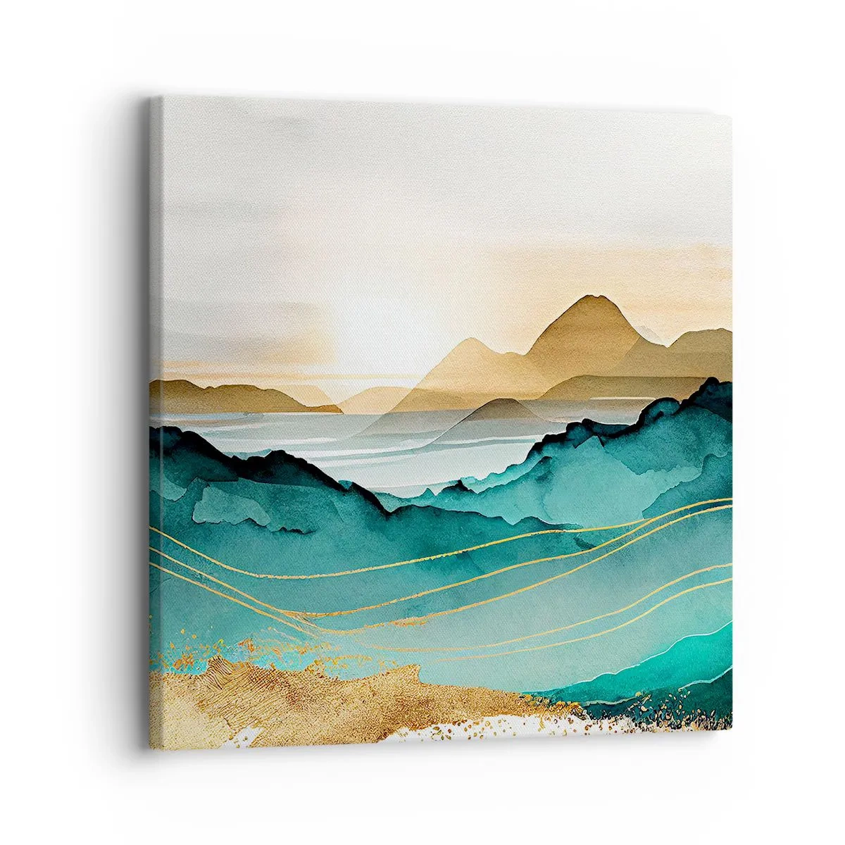 Impression sur toile - Image sur toile - Au frontière de l’abstraction – paysage - 30x30 cm