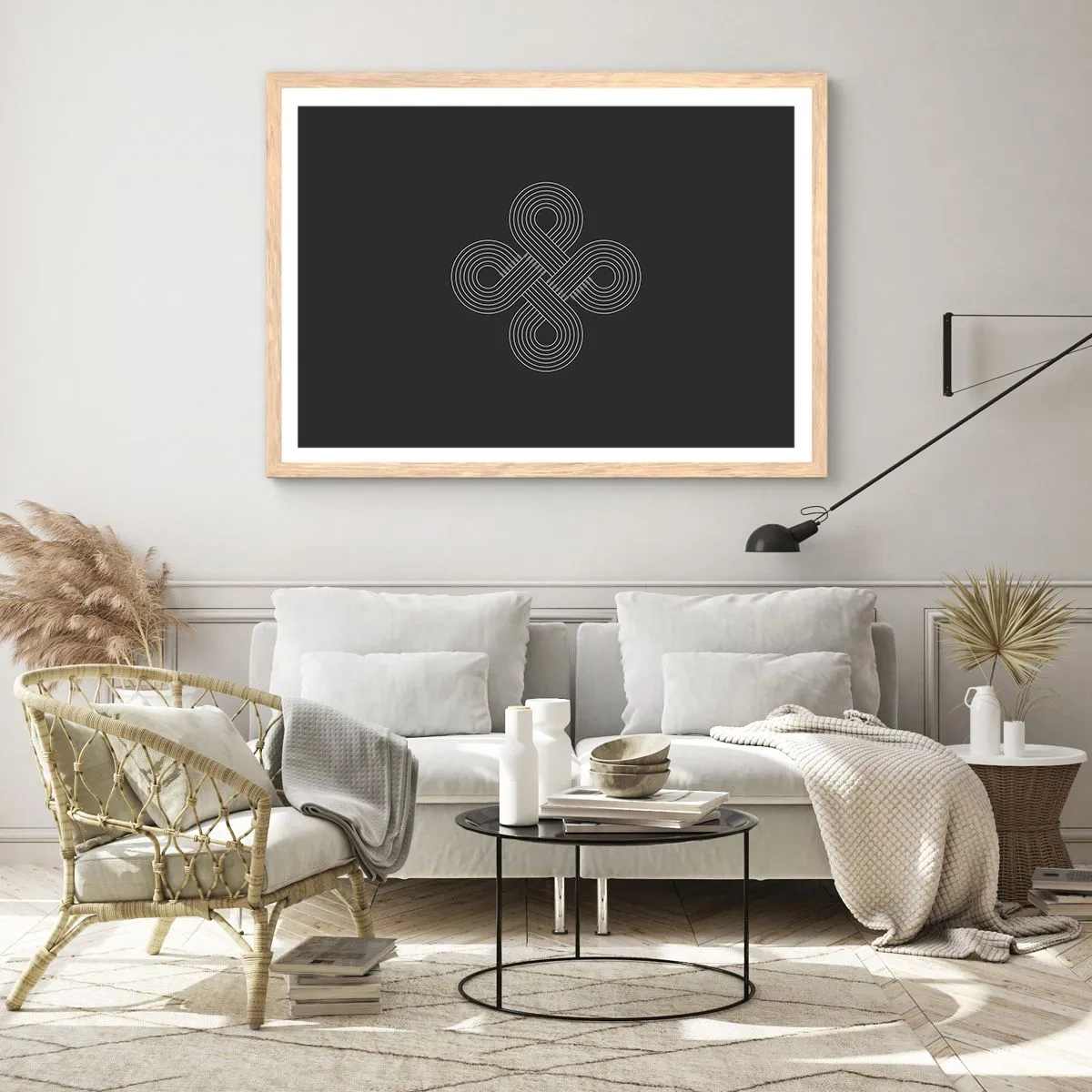 Affiche dans un chêne clair - Poster - Dans l'âme celtique - 100x70 cm