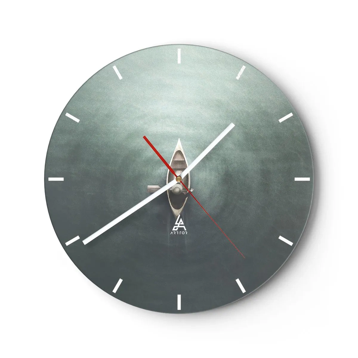 Horloge murale - Pendule murale - À travers le lac de la lune - 40x40 cm