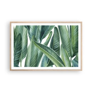 Affiche dans un chêne clair - Poster - La nature face à elle-même - 91x61 cm