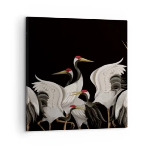 Impression sur toile - Image sur toile - Histoire d'oiseaux - 60x60 cm