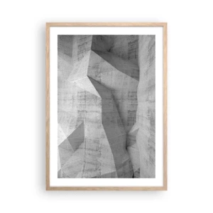 Affiche dans un chêne clair - Poster - Un vrai challenge - 50x70 cm