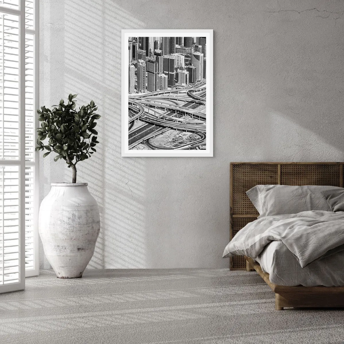 Affiche dans un cadre blanc - Poster - Dubaï - la ville impossible - 30x40 cm