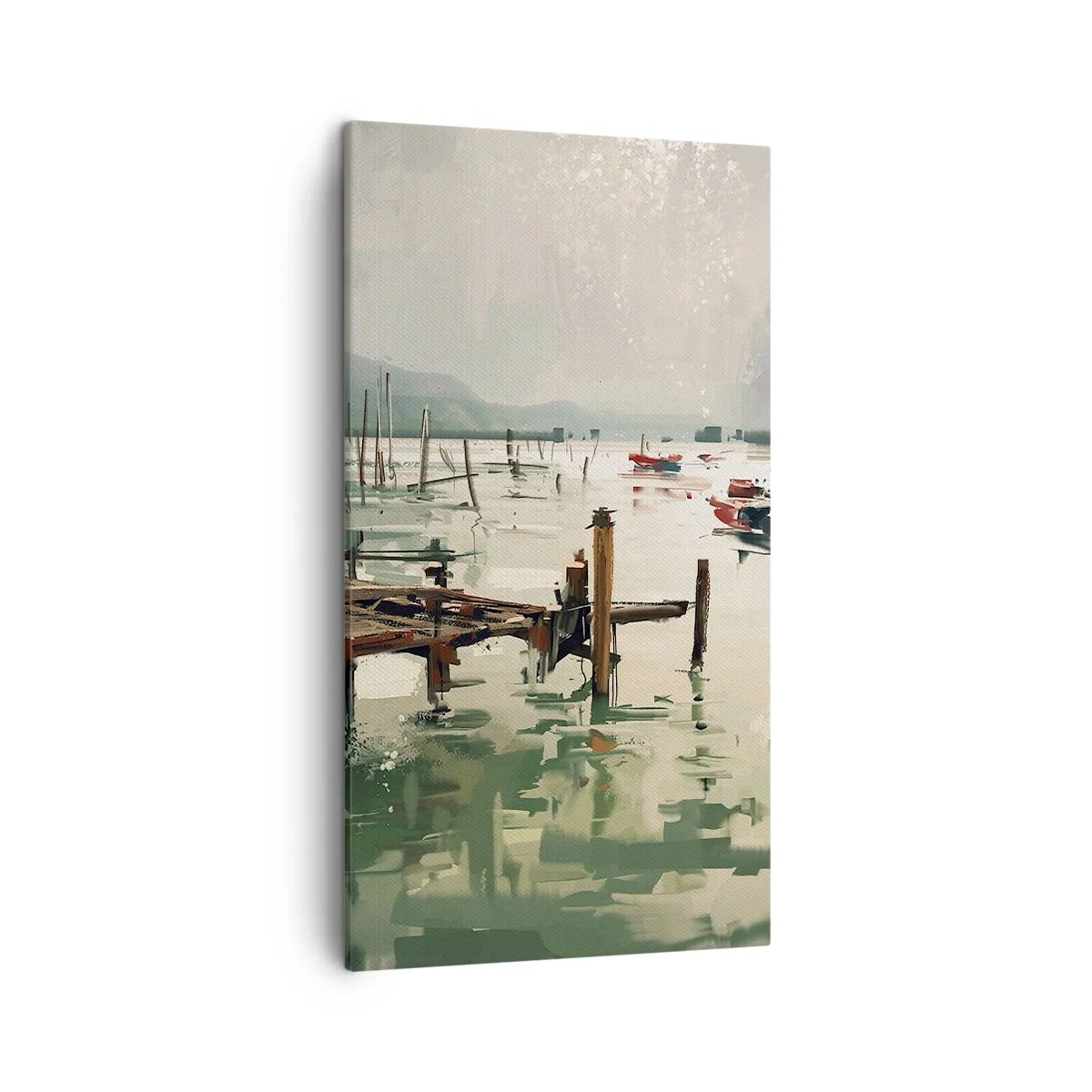 Impression sur toile - Image sur toile - Trempé dans une lune en fusion - 45x80 cm