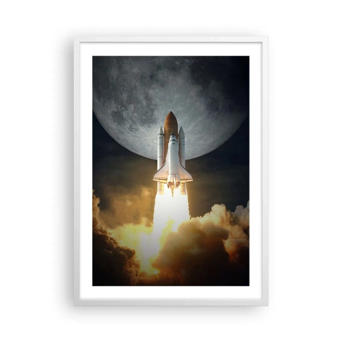 Affiche dans un cadre blanc - Poster - Le début d'une aventure surnaturelle - 50x70 cm