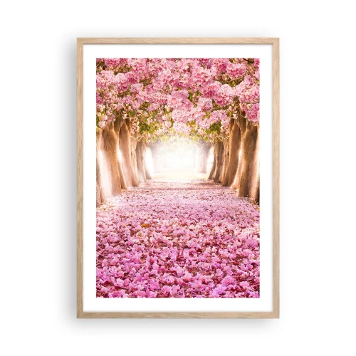 Affiche dans un chêne clair - Poster - La route du paradis - 50x70 cm