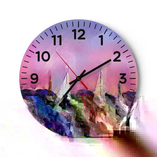Horloge murale - Pendule murale - Direction: les eaux larges - 40x40 cm
