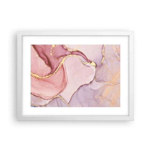 Affiche dans un cadre blanc - Poster - Caresse de couleurs - 40x30 cm