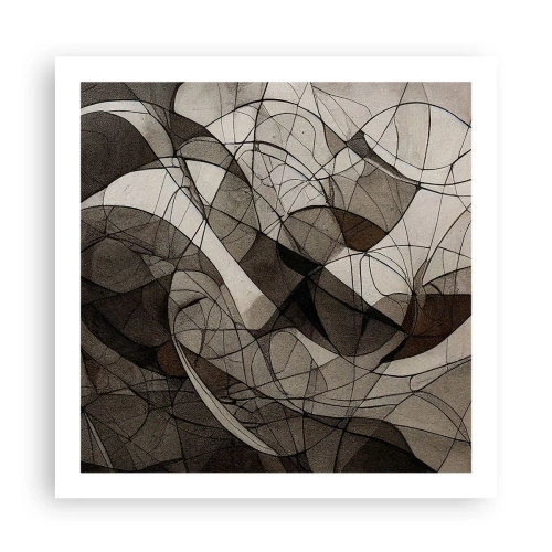 Affiche - Poster - Circulation des couleurs de la terre - 60x60 cm