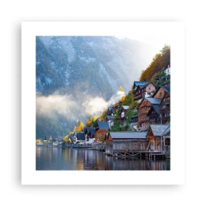 Affiche - Poster - Ambiance alpine - 40x40 cm