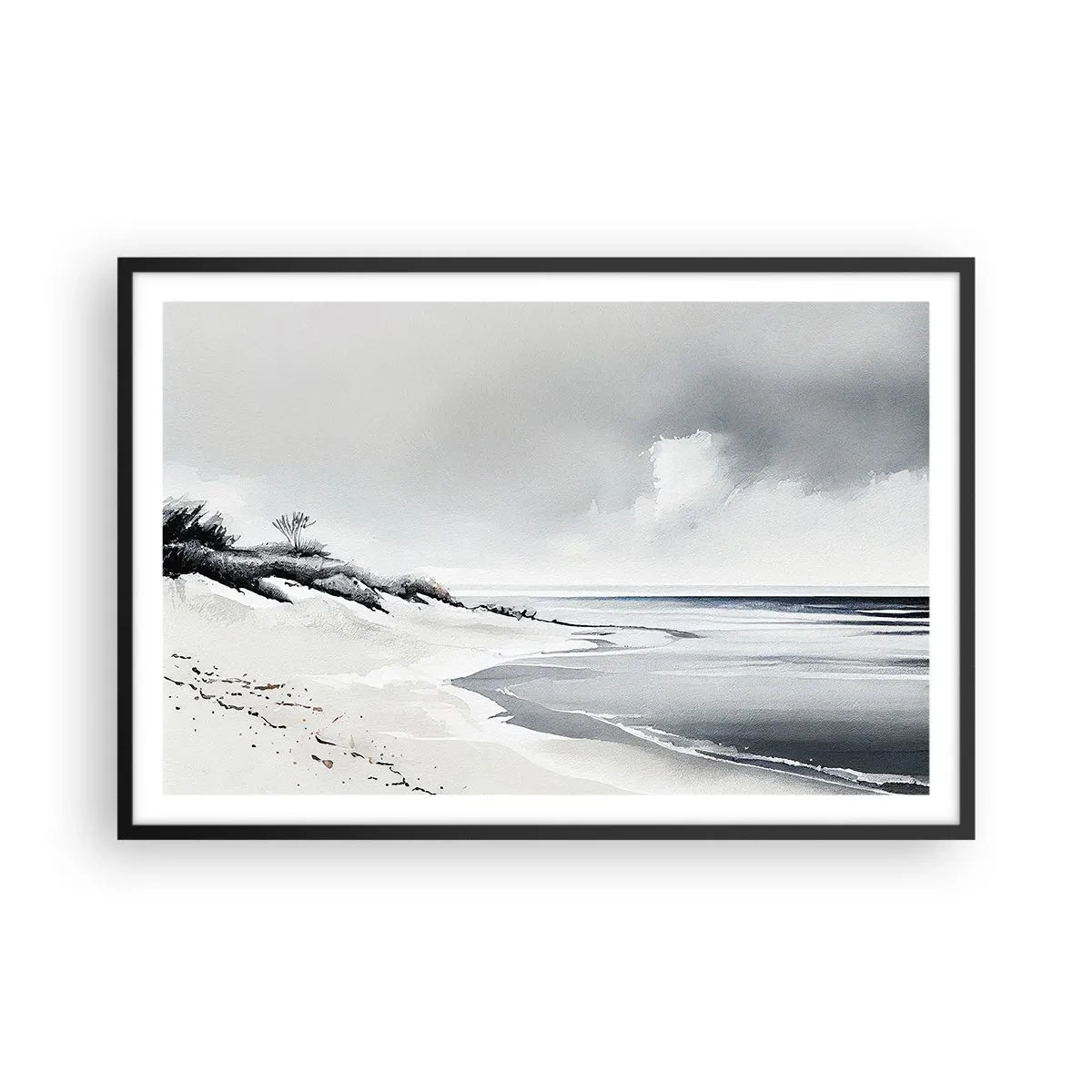 Affiche dans un cadre noir - Poster - Ensemble depuis toujours - 91x61 cm