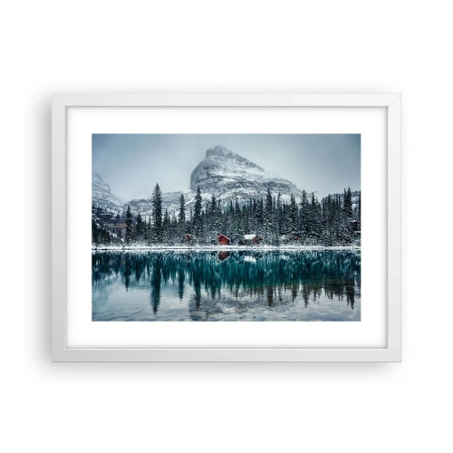 Affiche dans un cadre blanc - Poster - Retraite canadienne - 40x30 cm