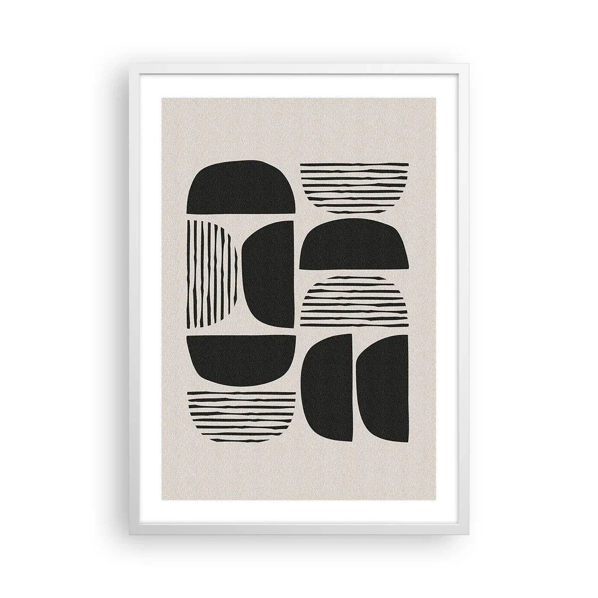 Affiche dans un cadre blanc - Poster - Offres sans enthousiasme - 50x70 cm