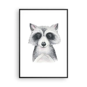 Affiche dans un cadre noir - Poster - Un moment pour s'émouvoir - 70x100 cm