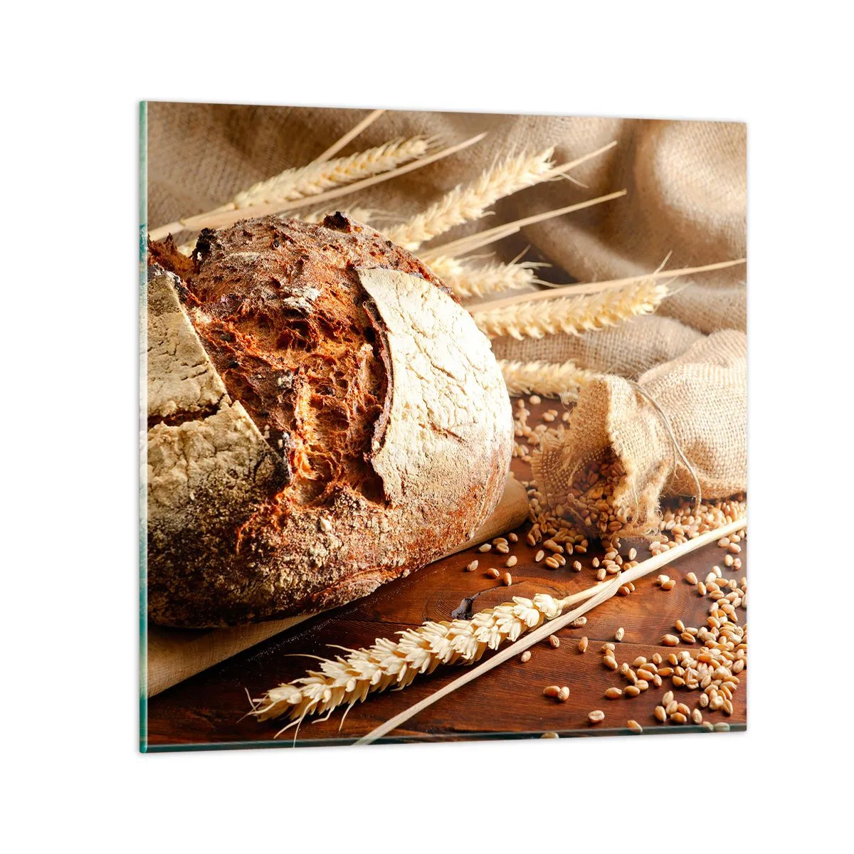 Impression sur verre - Image sur verre - Appétissant, parfumé, croquant - 60x60 cm