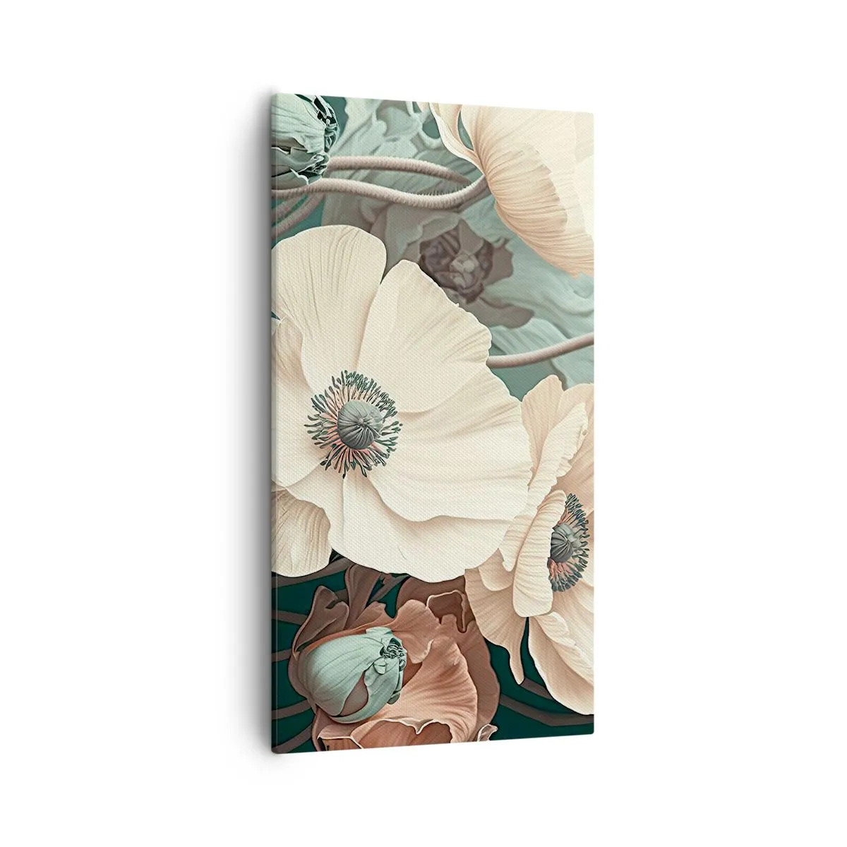 Impression sur toile - Image sur toile - Le murmure des coquelicots - 55x100 cm