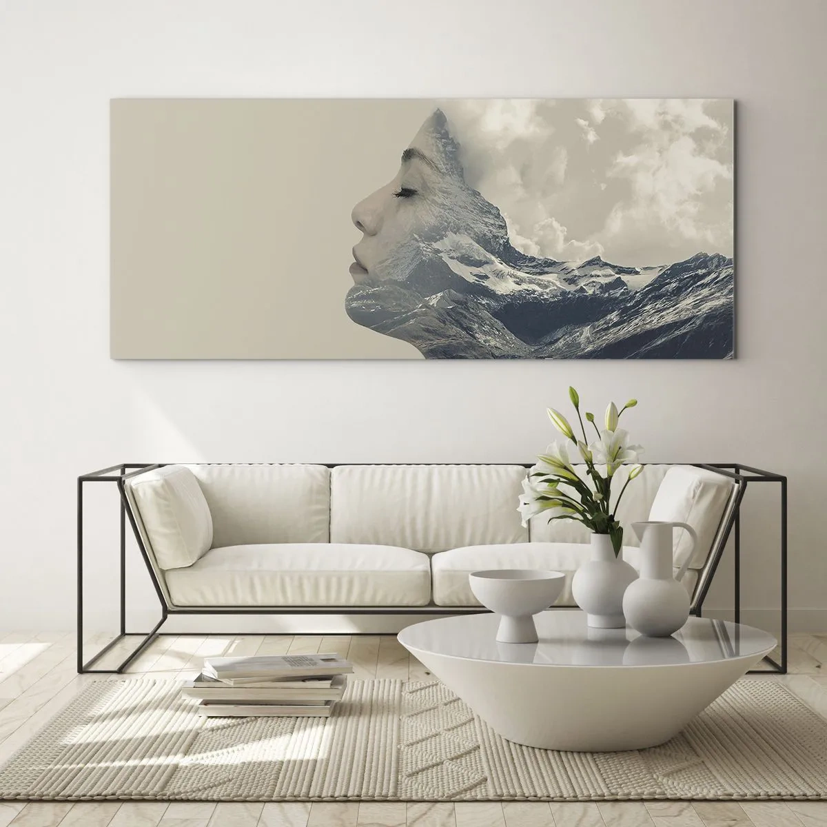 Impression sur verre - Image sur verre - La beauté des éléments - 90x30 cm