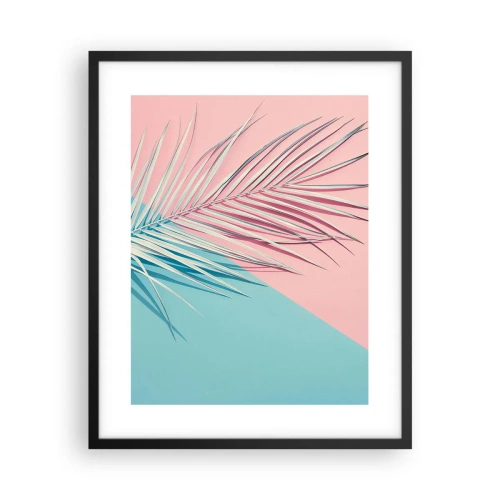 Affiche dans un cadre noir - Poster - Impression tropicale - 40x50 cm