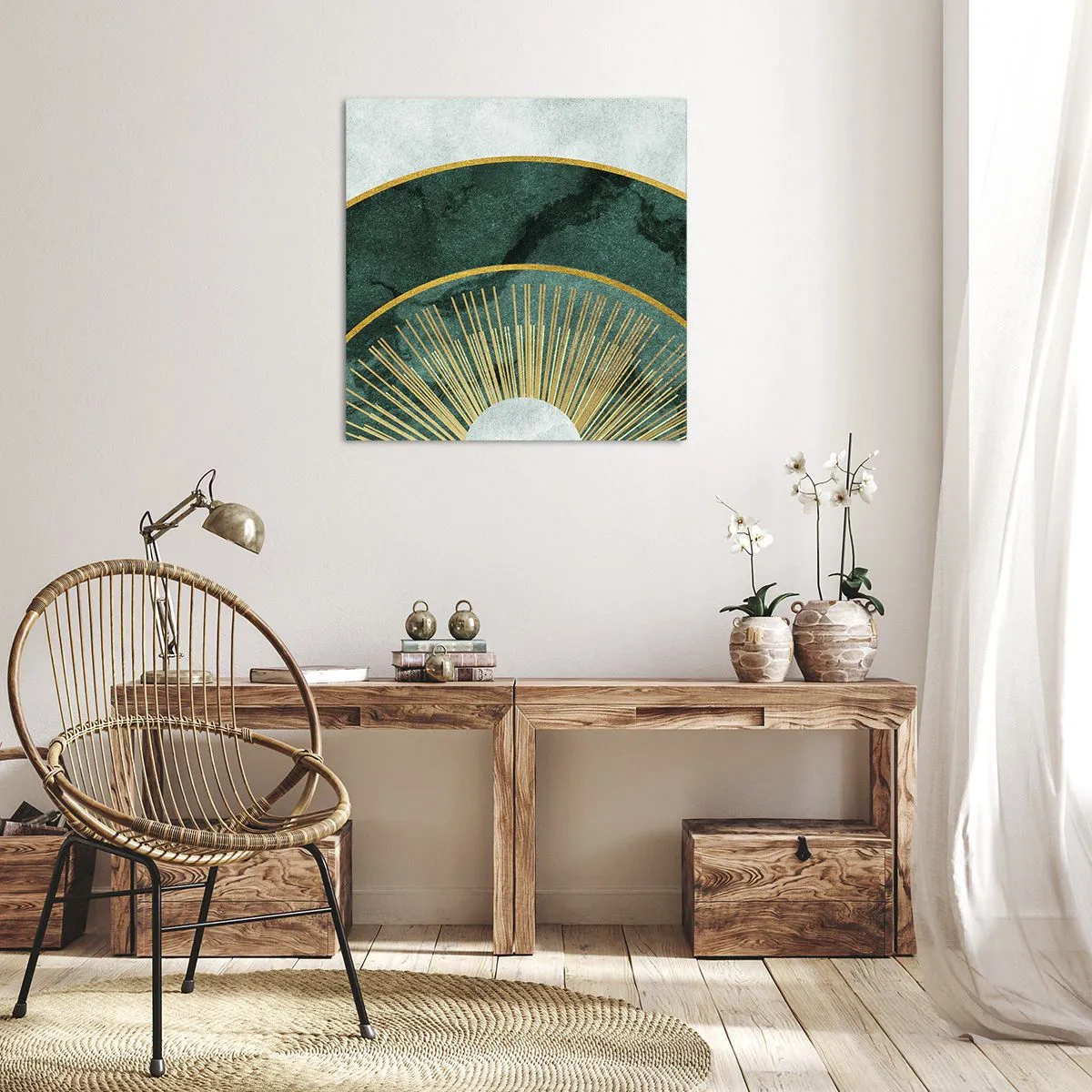 Impression sur toile - Image sur toile - Un autre système solaire - 30x30 cm