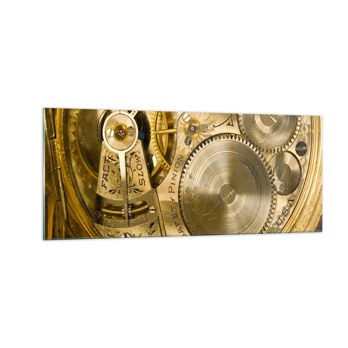 Impression sur verre - Image sur verre - Marcher avec son temps - 100x40 cm