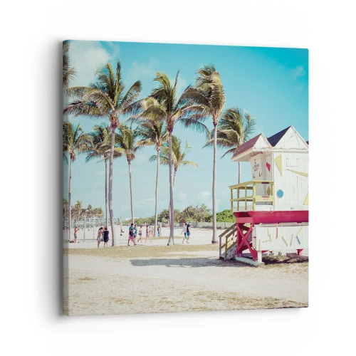 Impression sur toile - Image sur toile - Une belle journée devant toi - 30x30 cm