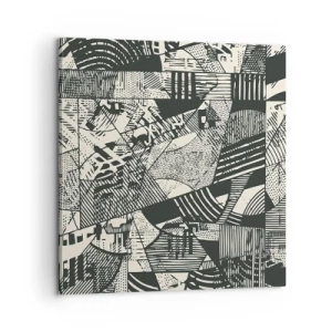 Impression sur toile - Image sur toile - Dynamique du modernisme - 60x60 cm