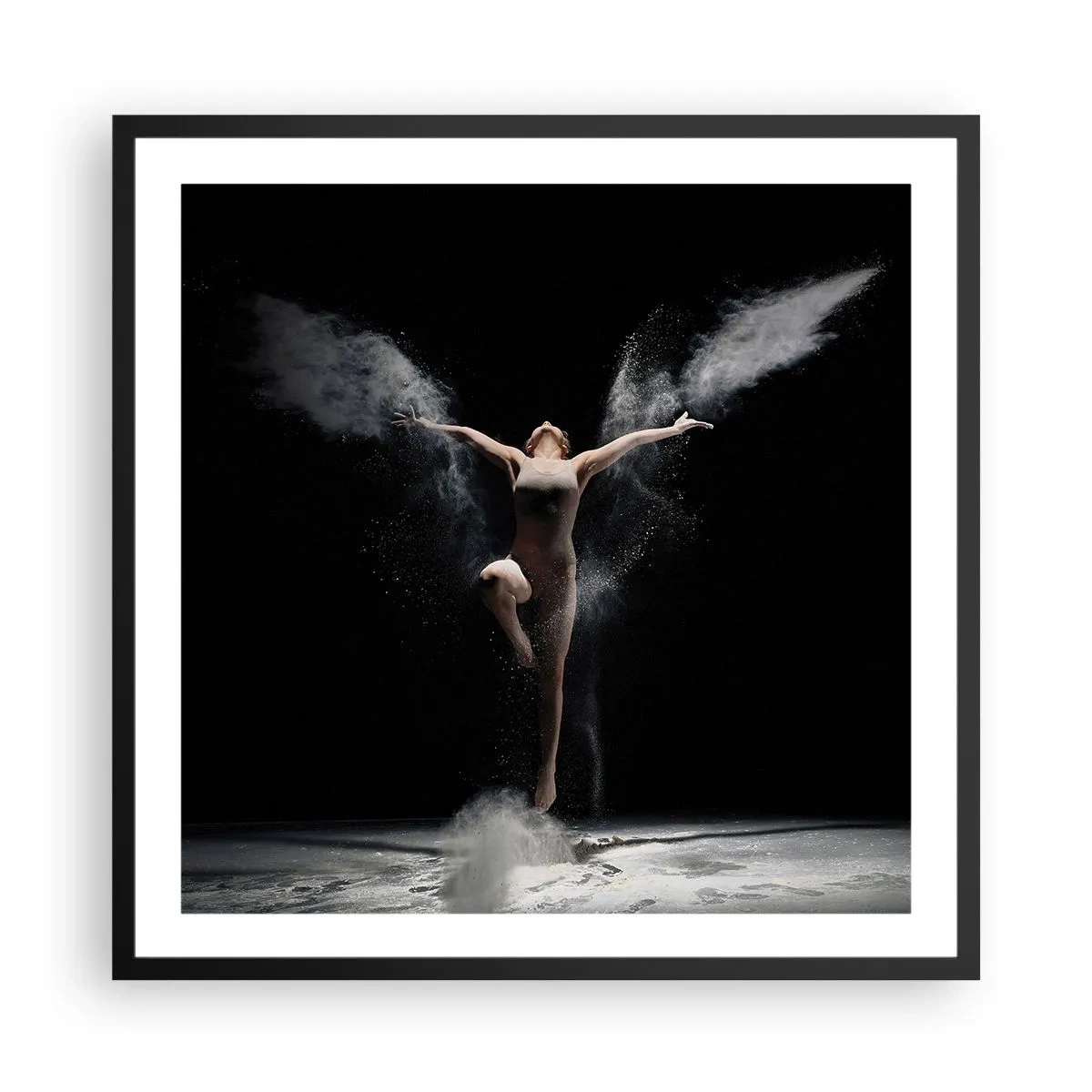 Affiche dans un cadre noir - Poster - Les elfes existent - 60x60 cm