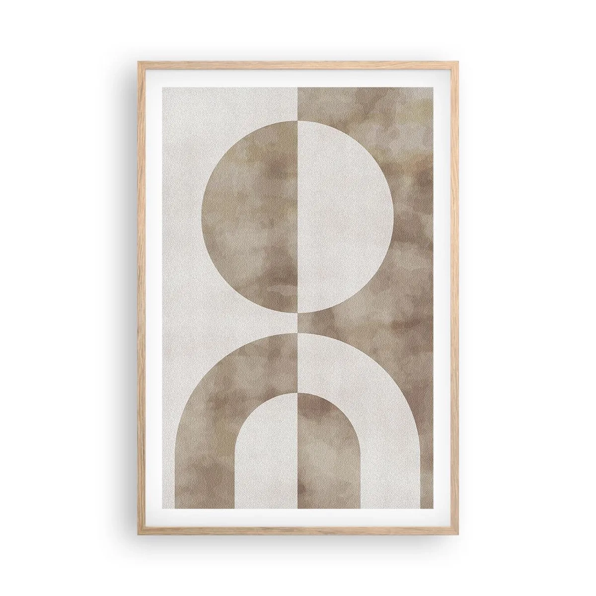 Affiche dans un chêne clair - Poster - Similitudes et différences - 61x91 cm