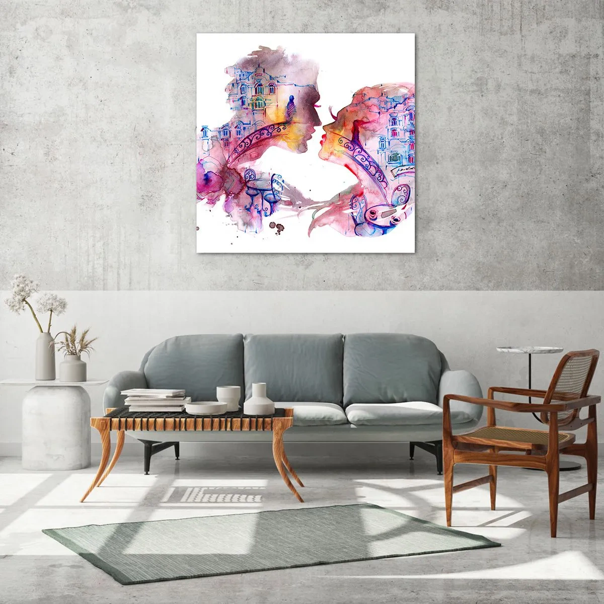 Impression sur verre - Image sur verre - Le pont secret des soupirs - 50x50 cm