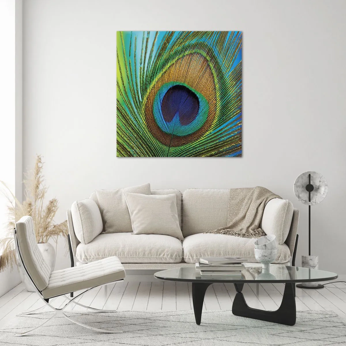 Impression sur verre - Image sur verre - Les yeux dans les yeux - 30x30 cm