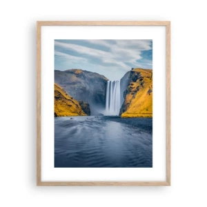 Affiche dans un chêne clair - Poster - Durée éternelle, mouvement éternel - 40x50 cm