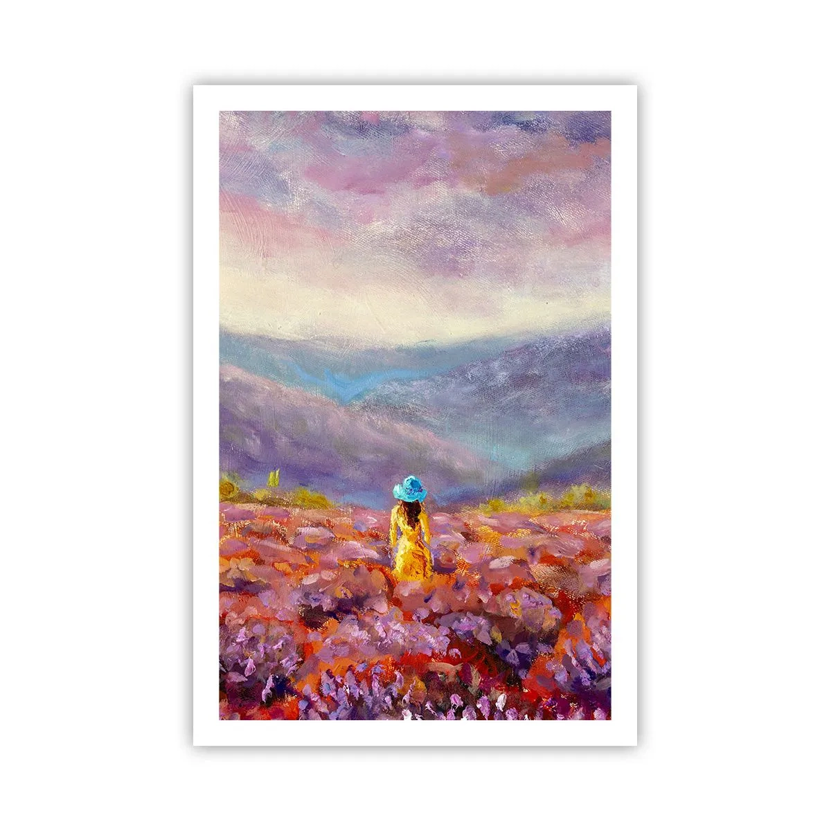 Affiche - Poster - Dans un monde lavande - 61x91 cm